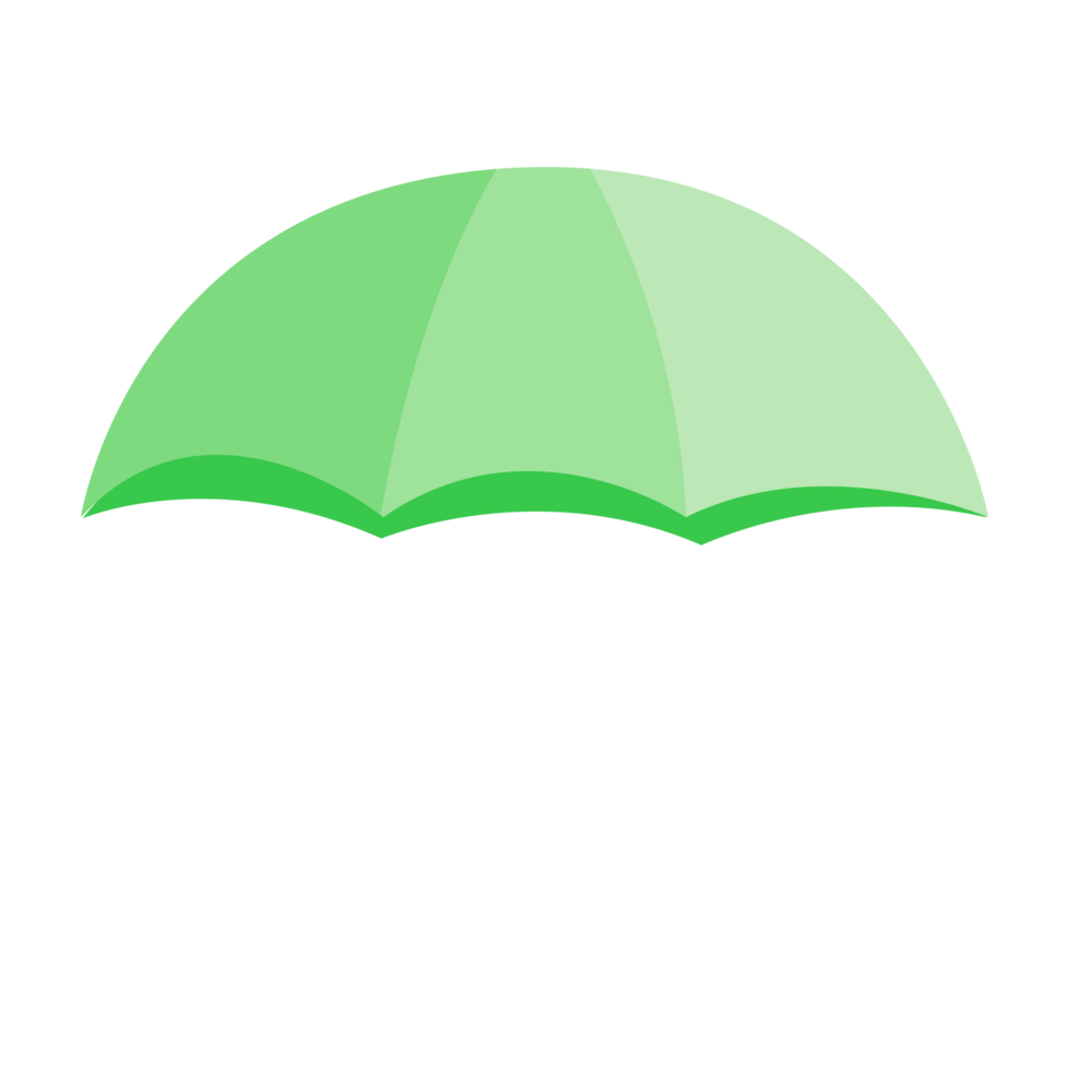 bright pastel green umbrella png