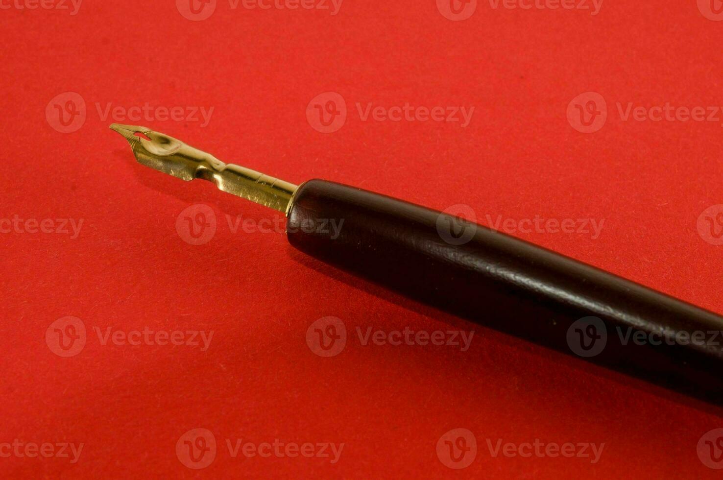 Antique pen and stamp set photo