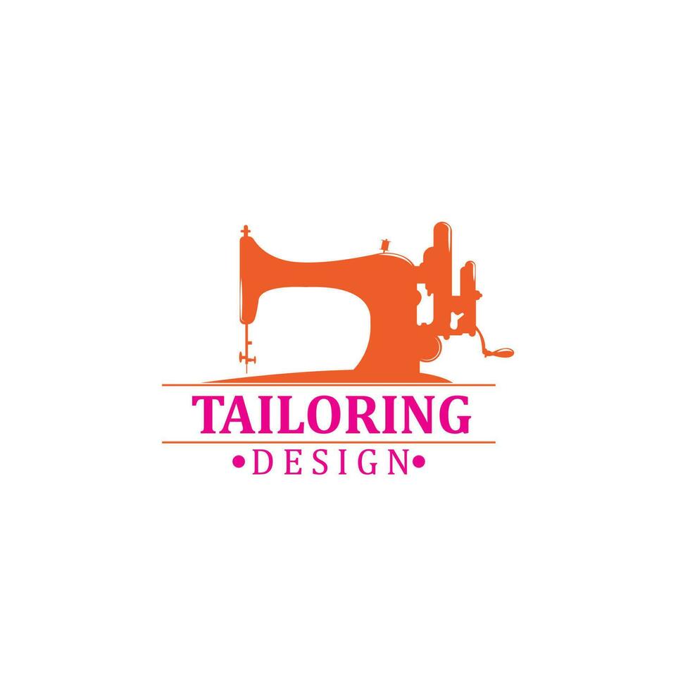Modern Tailor logo design template vector