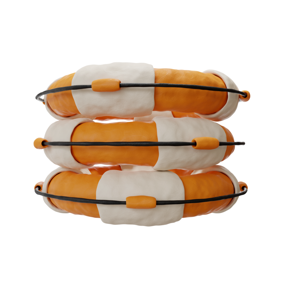 Lifebuoy 3d illustration png