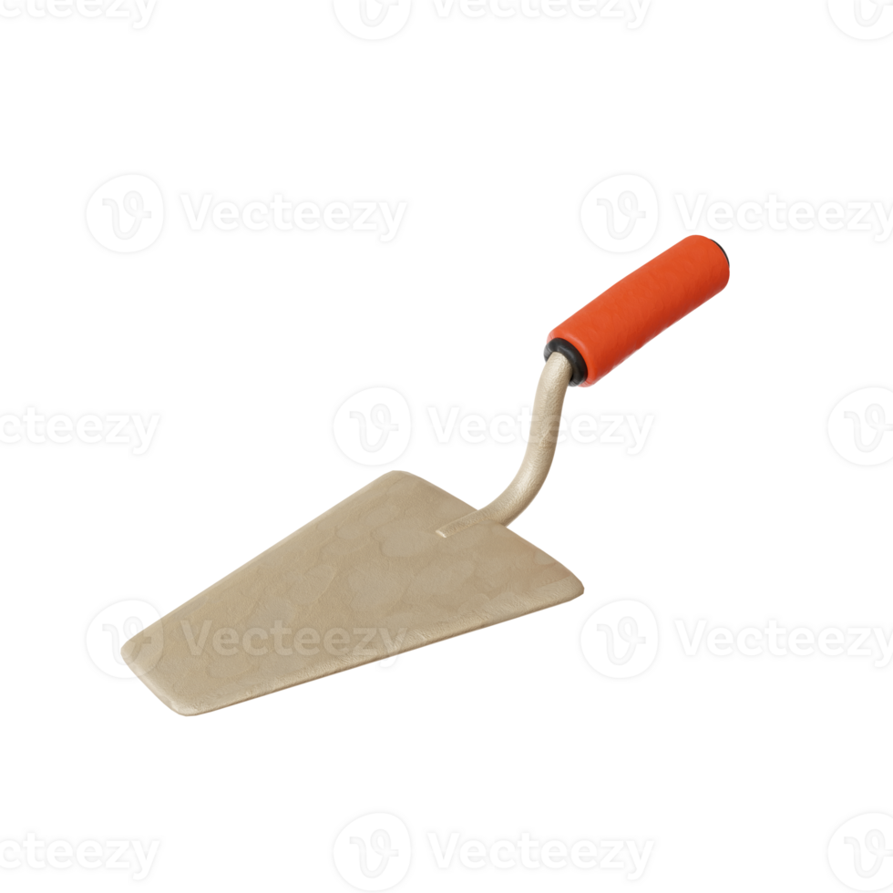 3d Construction tool trowel png