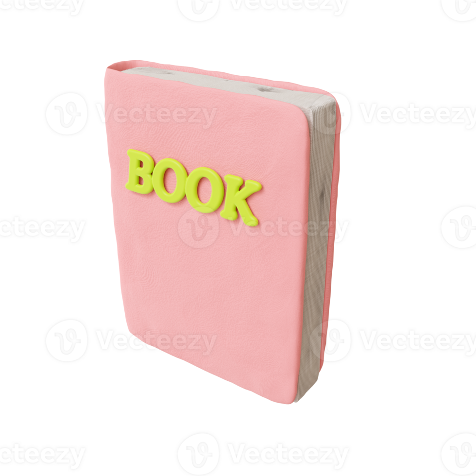 3d roze boek png