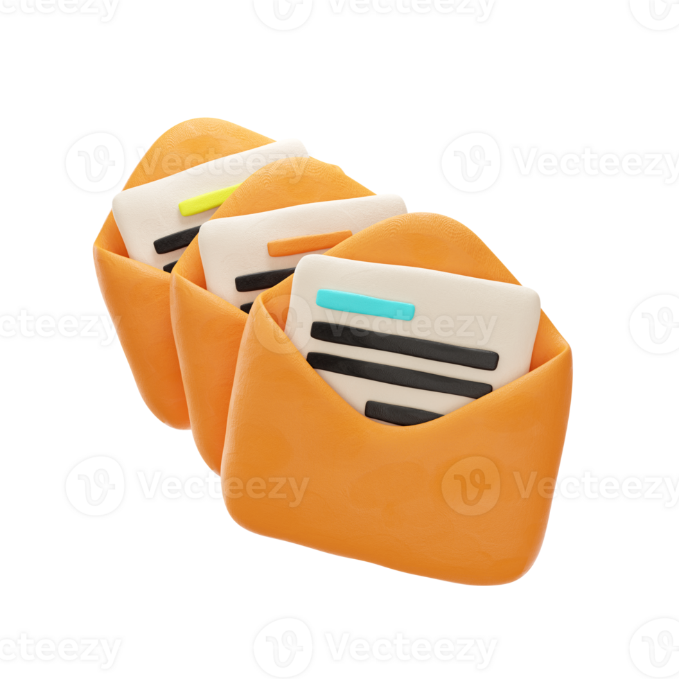 3d Envelope mail png