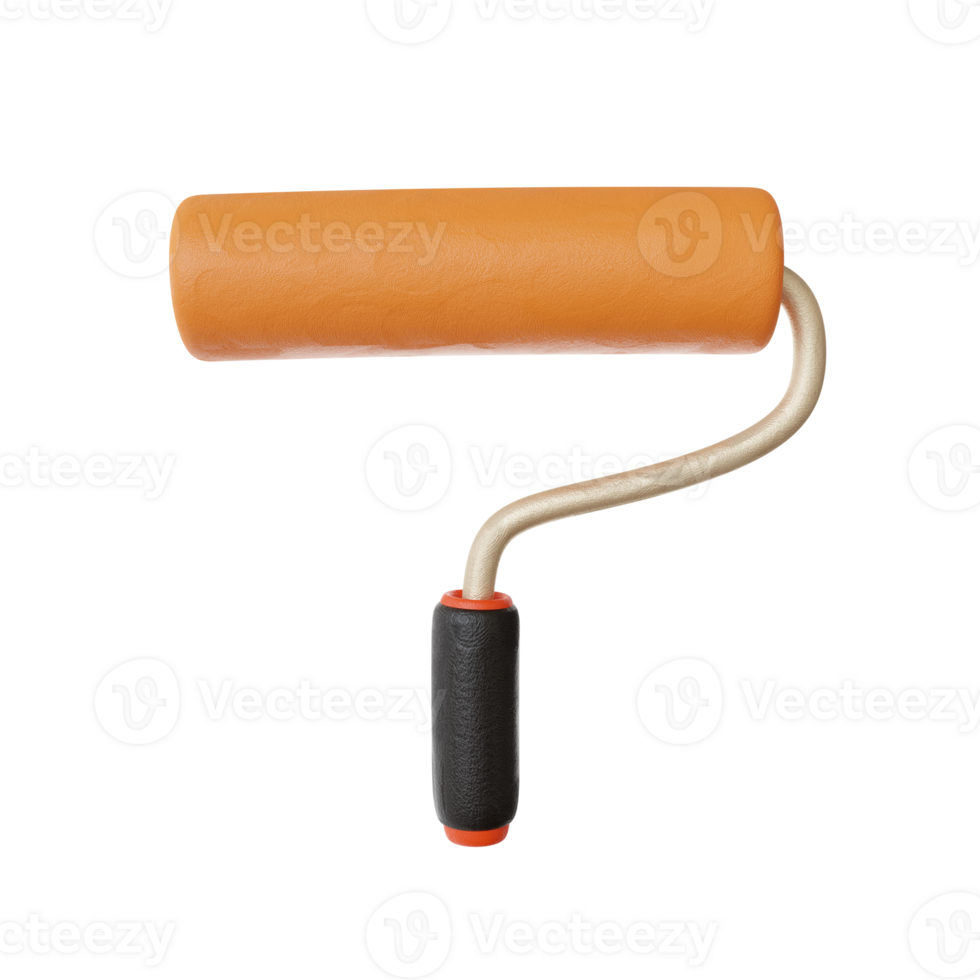 3d Paint roller png