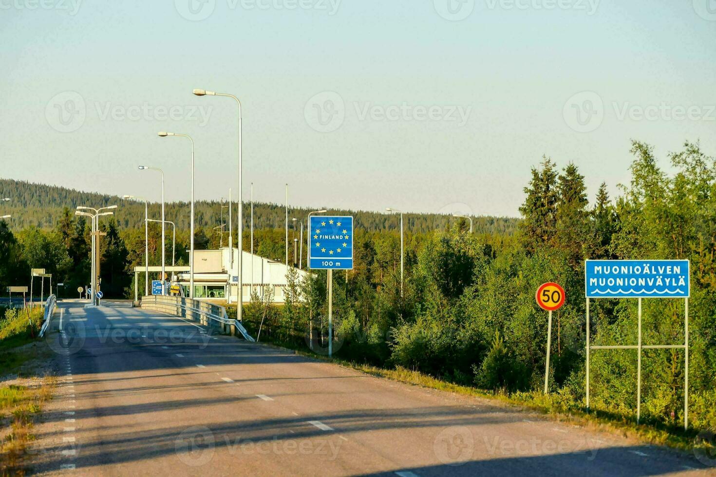 Scenic road view photo