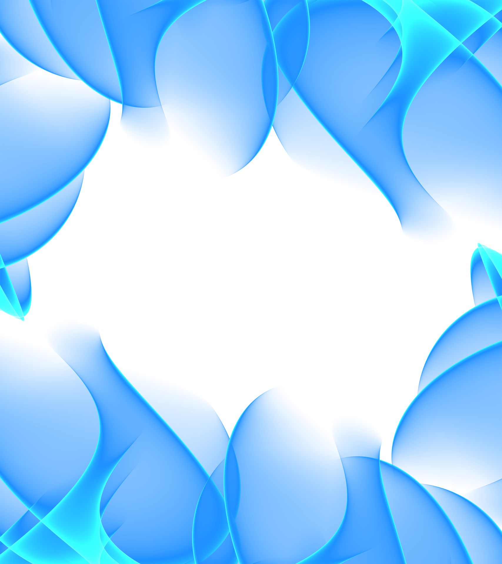 blue abstract wavy gradient curve lines transparent png background