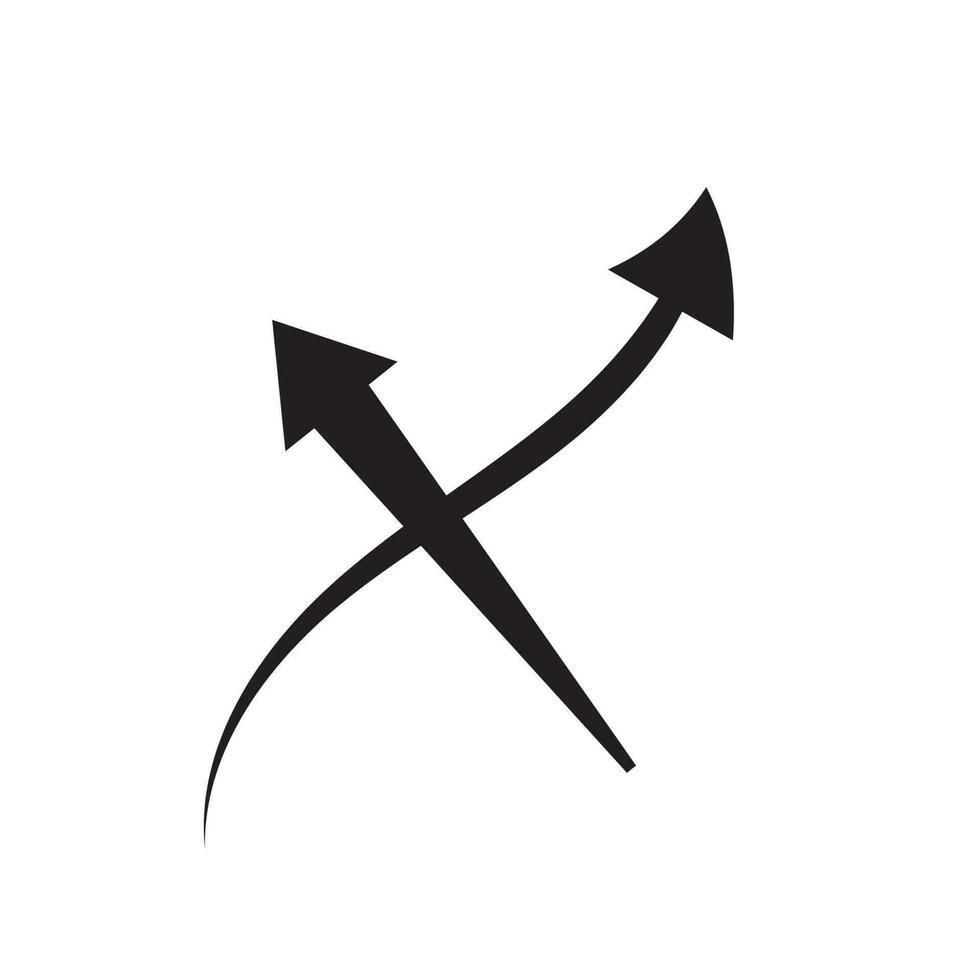Arrow symbol set of doodle or sketch outline of circle, curve, swipe up, black line, flat arrow icon hand drawn elements for graphic design illustration element to decoration file in PNG format vector