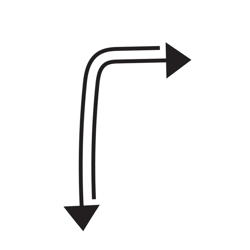 flecha símbolo conjunto de garabatear o bosquejo contorno de círculo, curva, golpe fuerte arriba, negro línea, plano flecha icono mano dibujado elementos para gráfico diseño ilustración elemento a decoración archivo en png formato vector