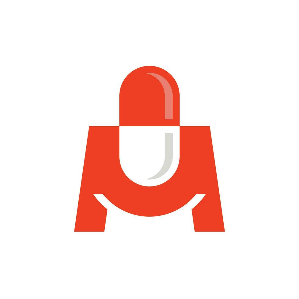 Letter M Pill Logo vector