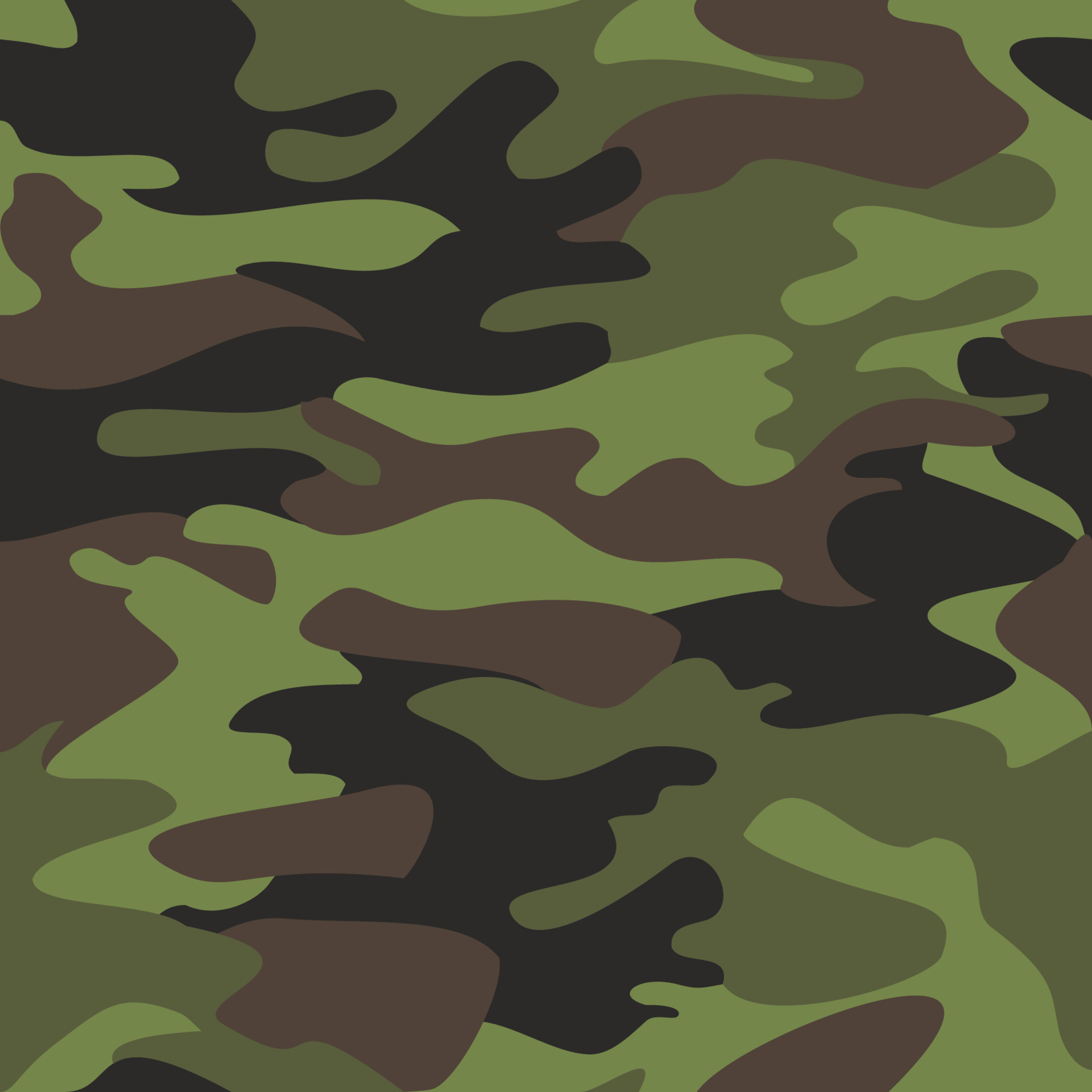 Camouflage pattern background seamless vector illustration. Classic  clothing style masking camo repeat print. Green brown black olive colors  forest texture 24259263 Vector Art at Vecteezy