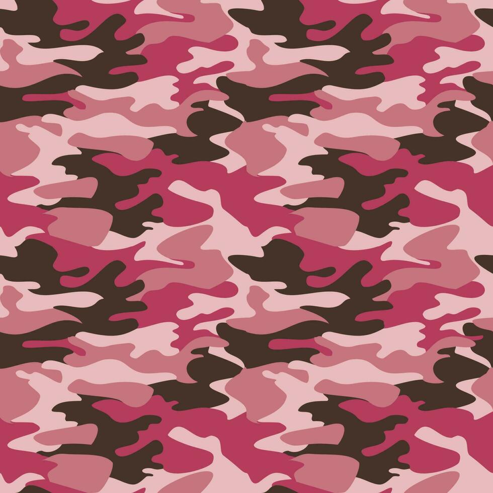 Camouflage abstract background graphic design, camo pink colors pattern seamless vector illustration