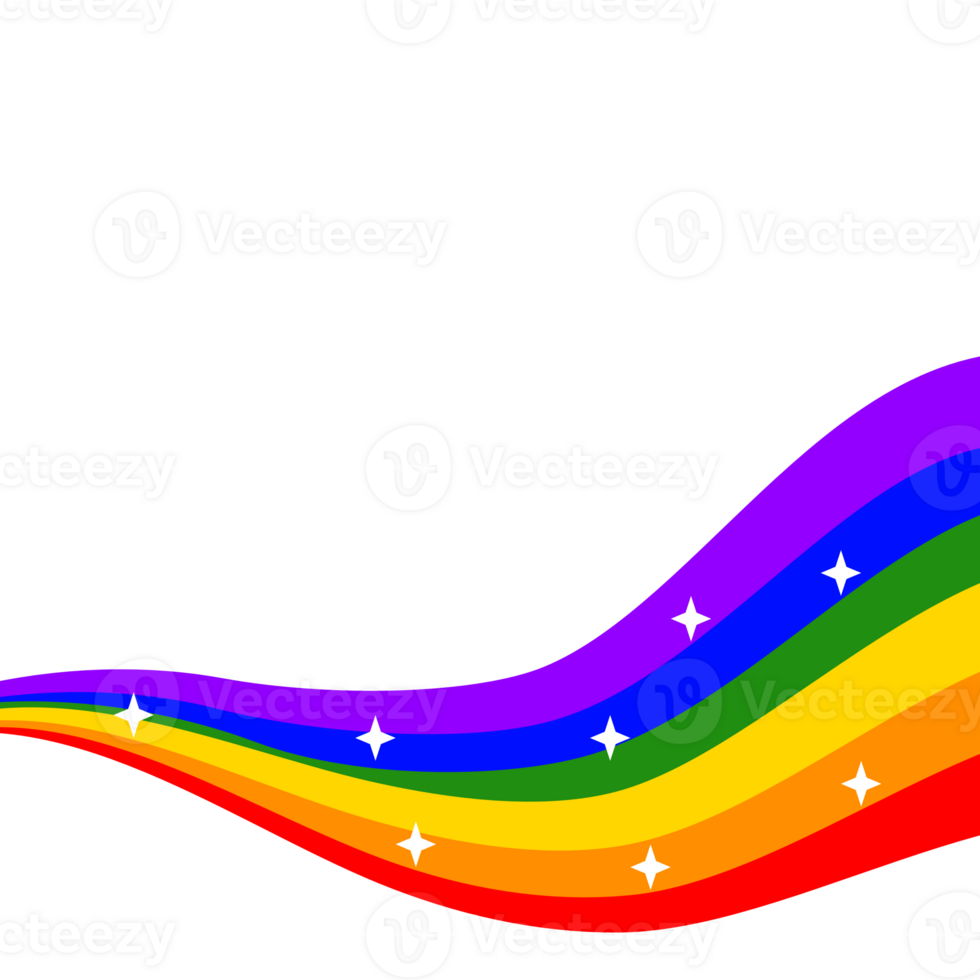 rainbow colors pride wave png
