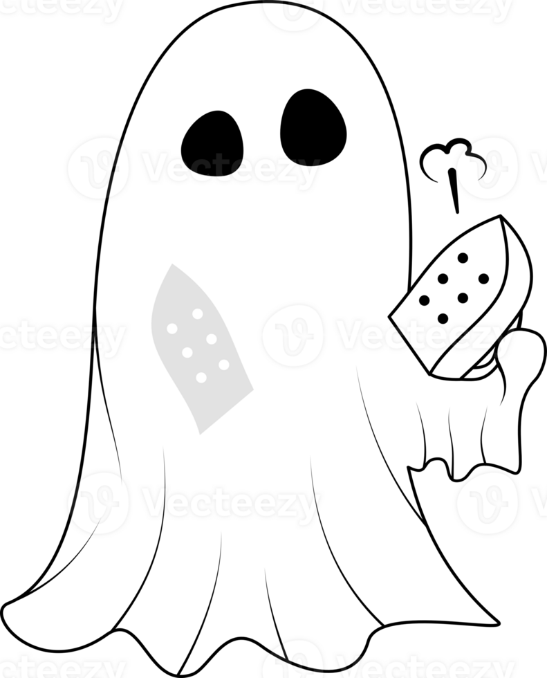 ghost cute ironing blanket png