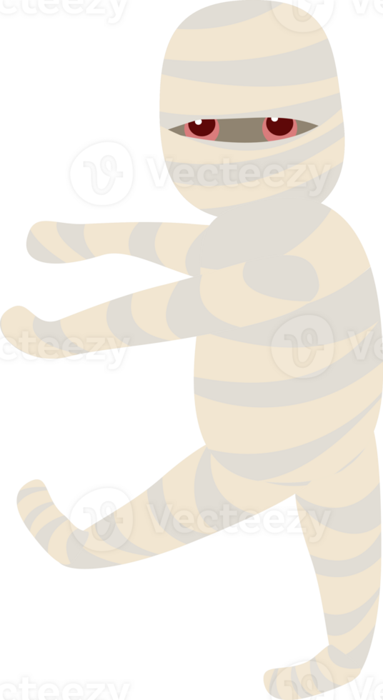 mummy ghost walking Halloween png