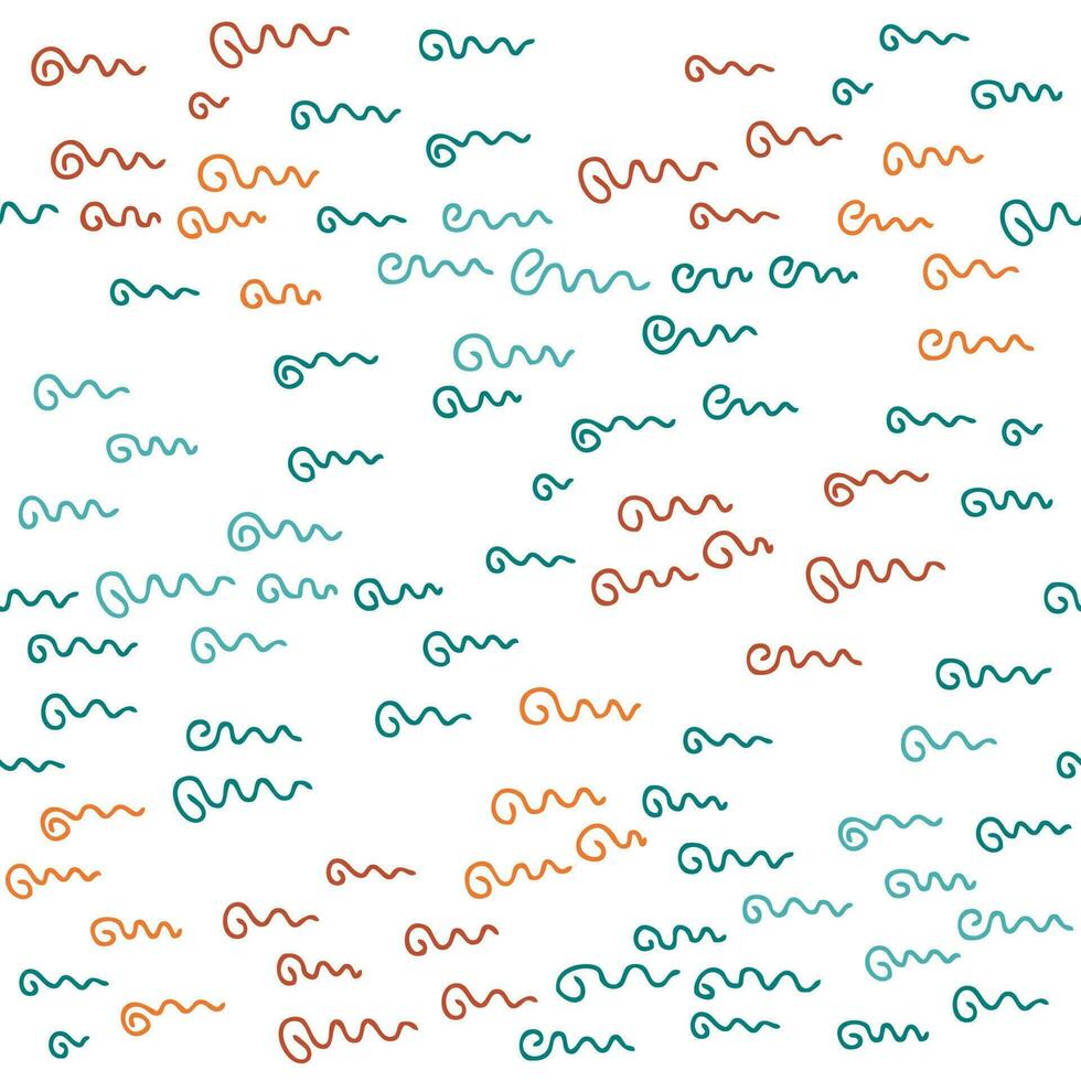 Doodle seamless pattern with abstract squiggly lines. Minimalist style background for tee, textile, paper and fabric. vector