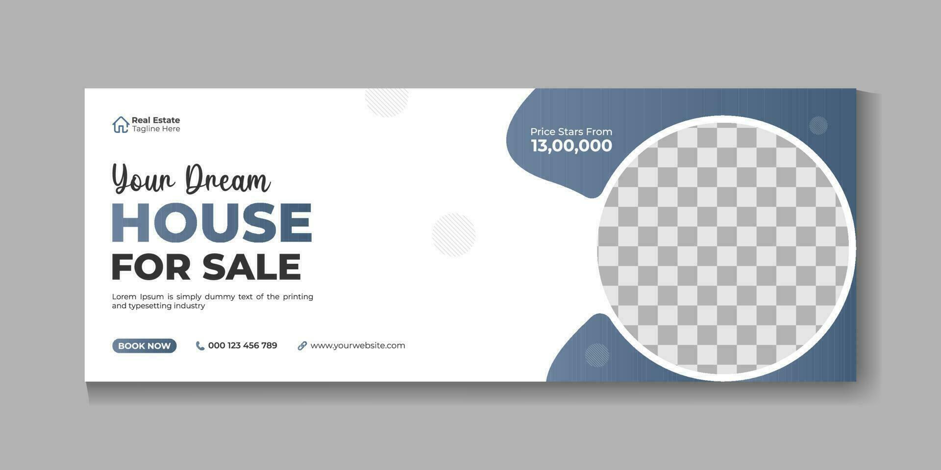 A flyer for a house that says your dream home vector