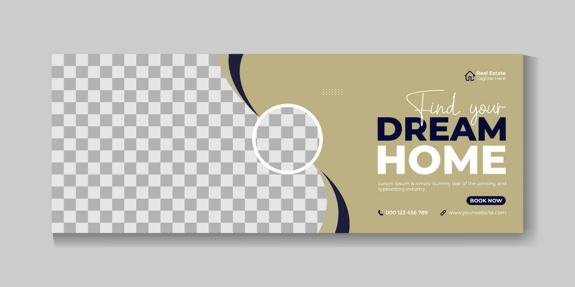 A flyer for a house that says your dream home vector