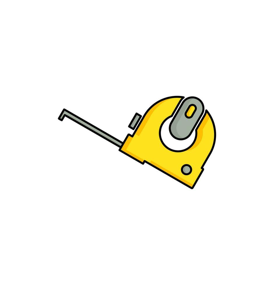 Measuring tape icon vector