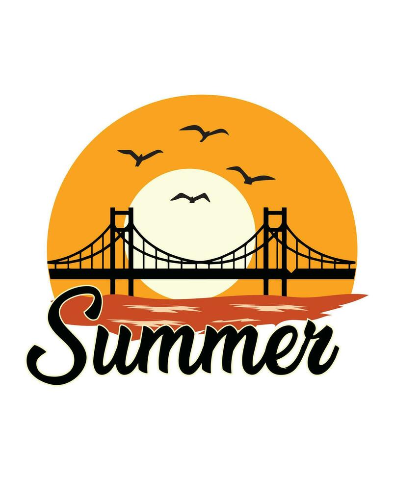 Summer t shirt template design. vector
