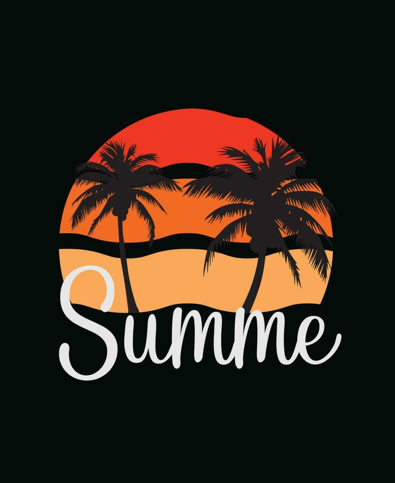 Summer t shirt template design. vector