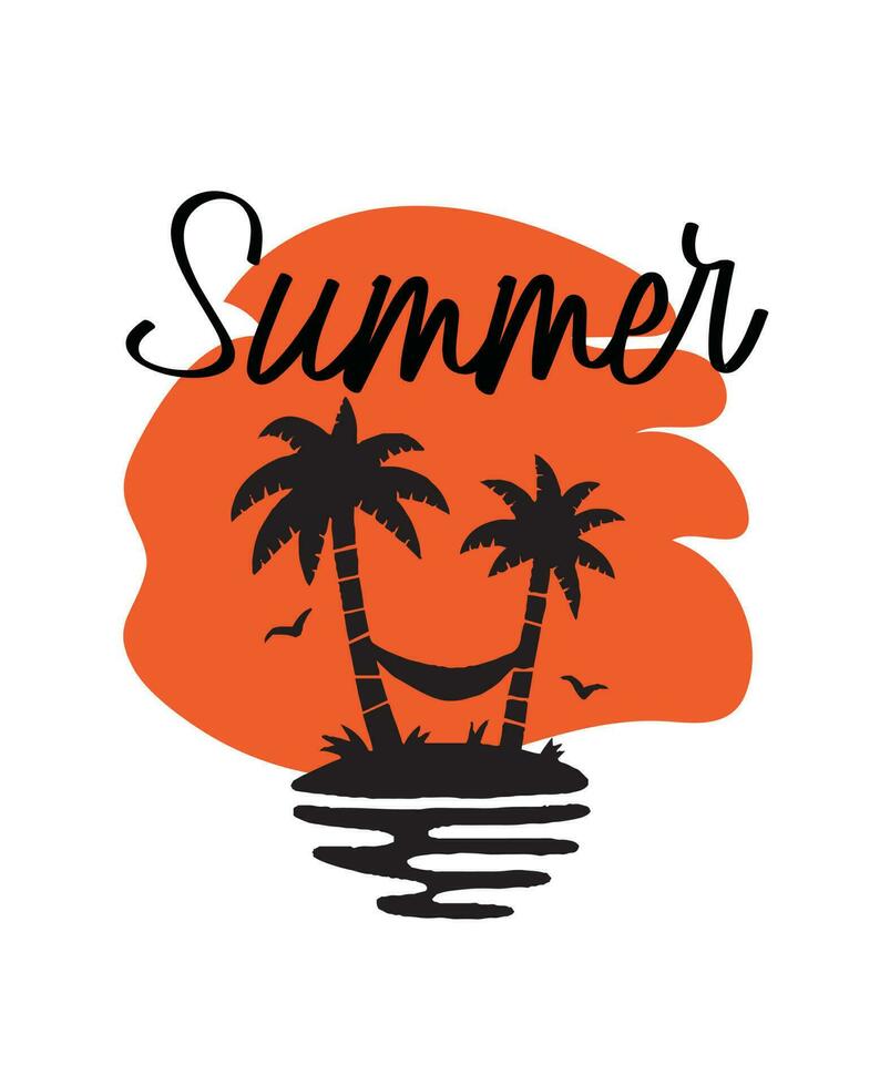Summer t shirt template design. vector