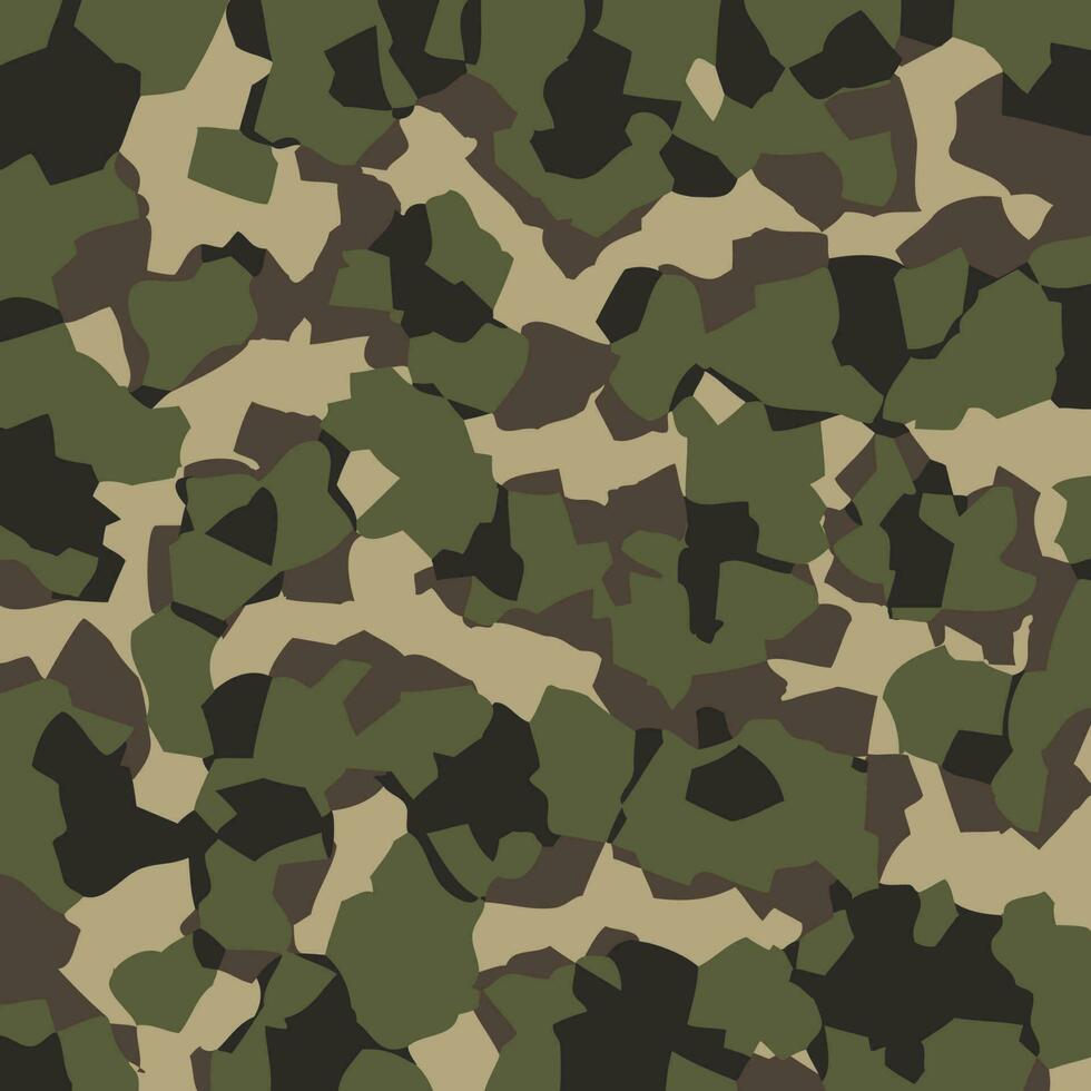 Camouflage abstract background graphic design, camo beige green olive black colors pattern seamless vector illustration