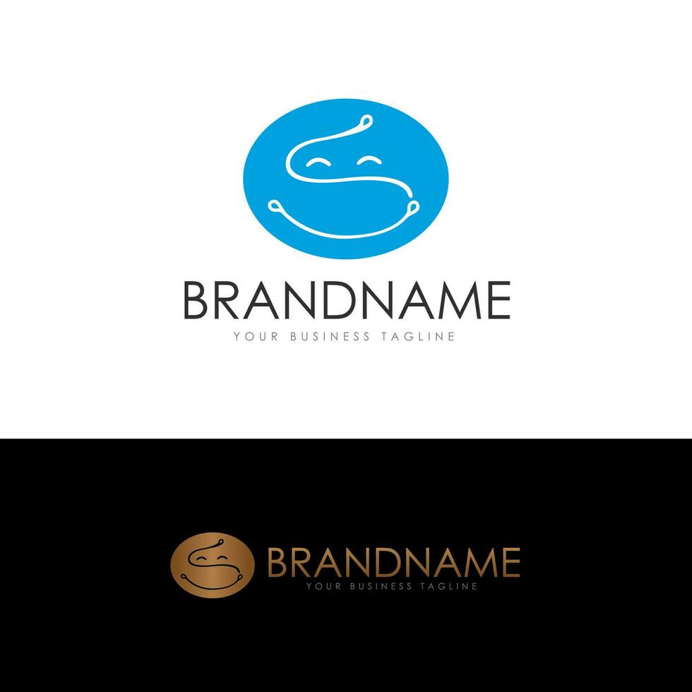 Initial S Beauty Cute Logo Design, Initial Signature Creative Template vector