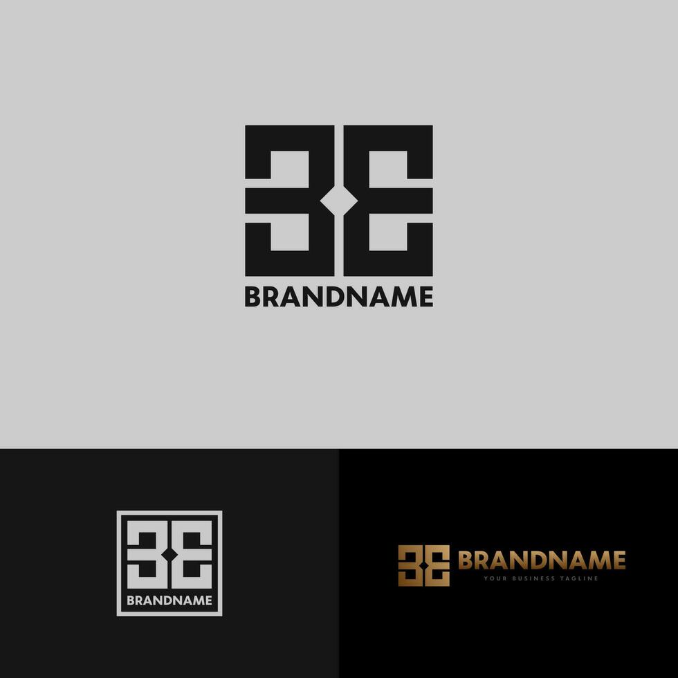 Initial B E Elegant Logo Design, Initial Signature Creative Template vector