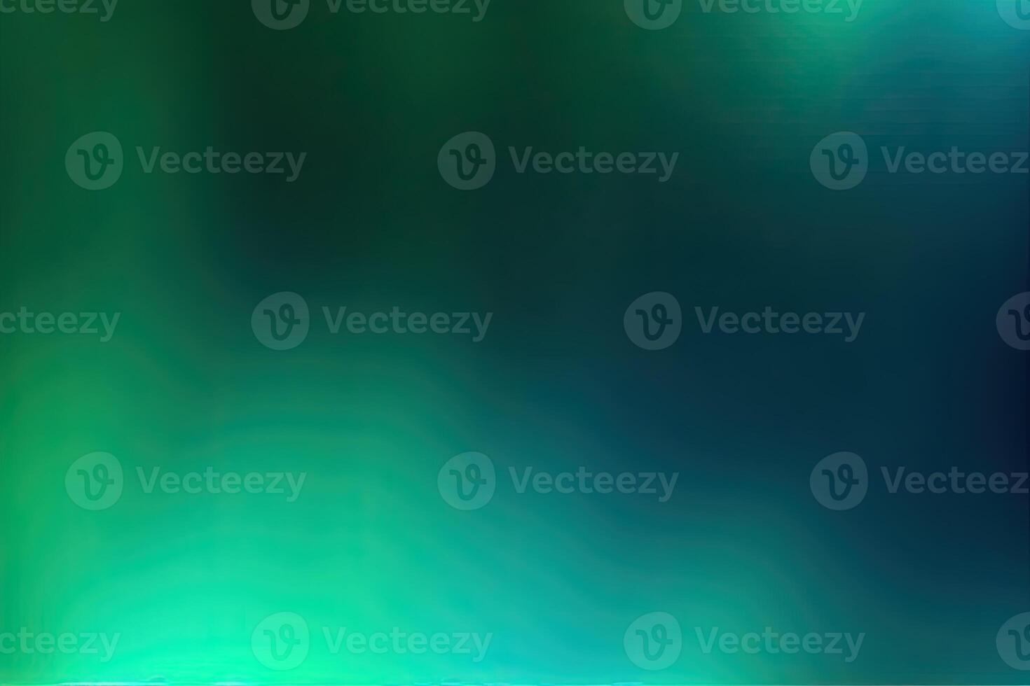 green abstract background with beautiful bokeh and rays of light. photo