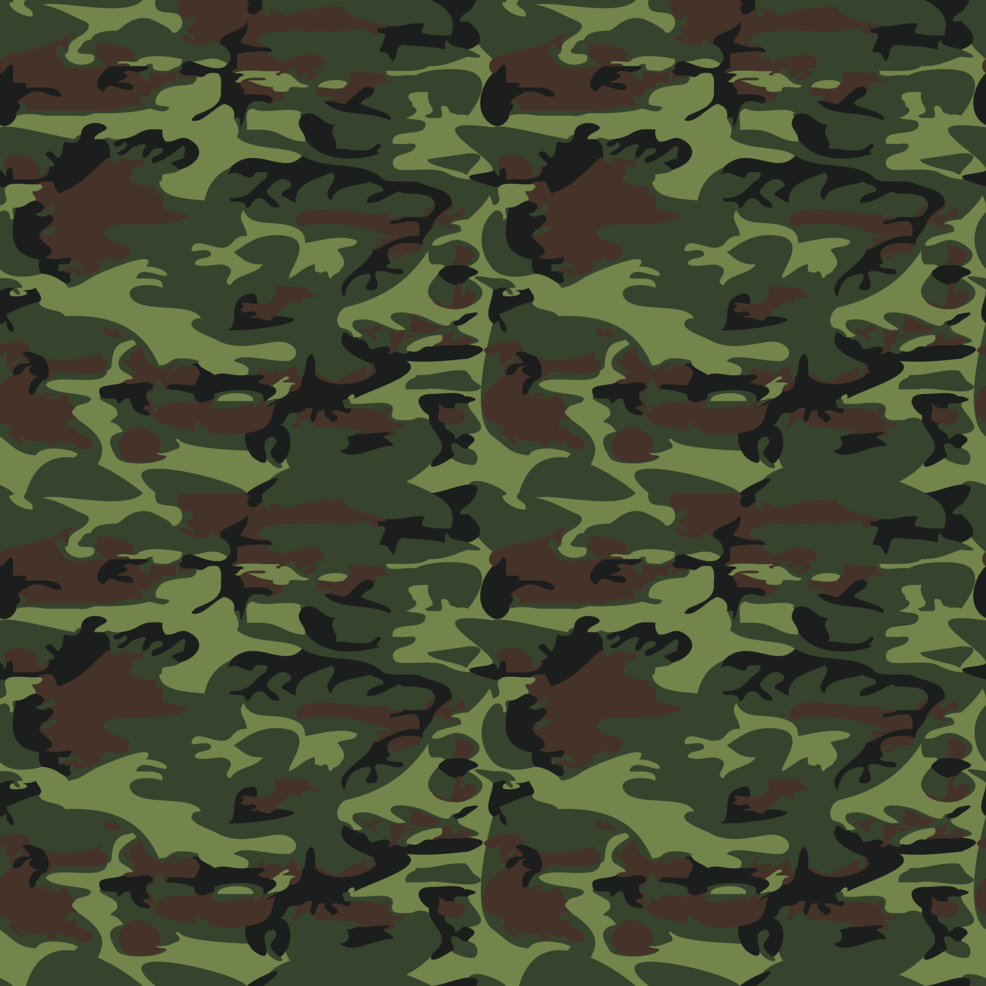 Camouflage seamless pattern background. Classic clothing style masking camo  repeat print. Green brown black olive colors forest texture. Design  element. Vector illustration. Stock Vector by ©lrsga.hotmail.com 159597902