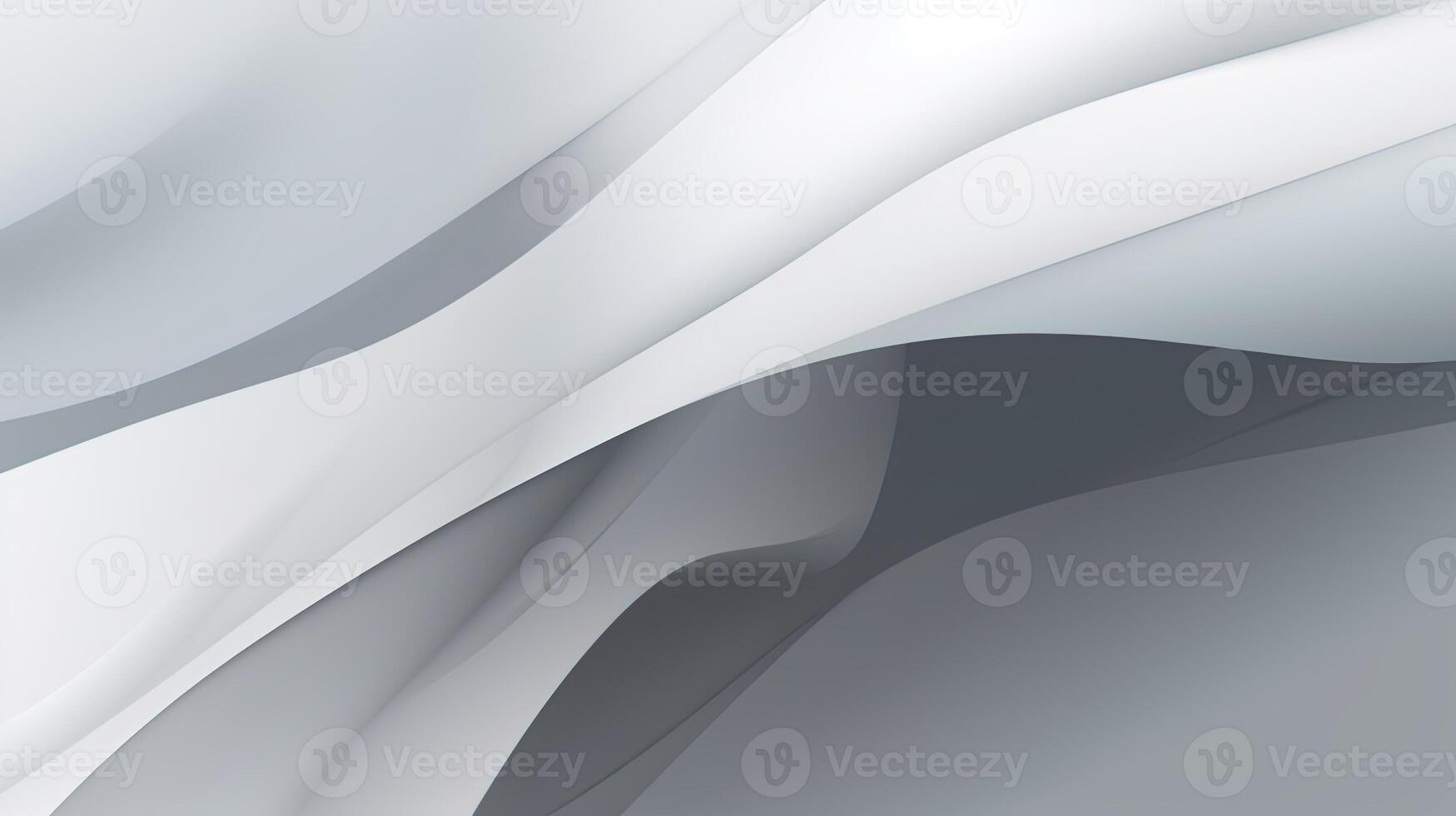 abstract background with smooth lines in gray colors, 3d illustration. photo
