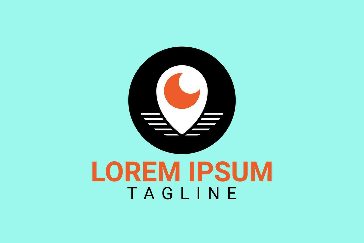 moon location, this design is suitable for a company logo, community, business association,   can also be used as an icon or t-shirt design. vector