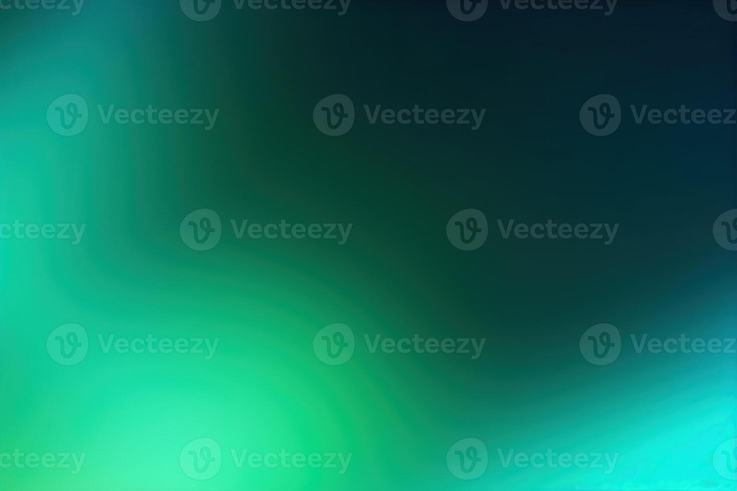 green abstract background with beautiful bokeh and rays of light. photo