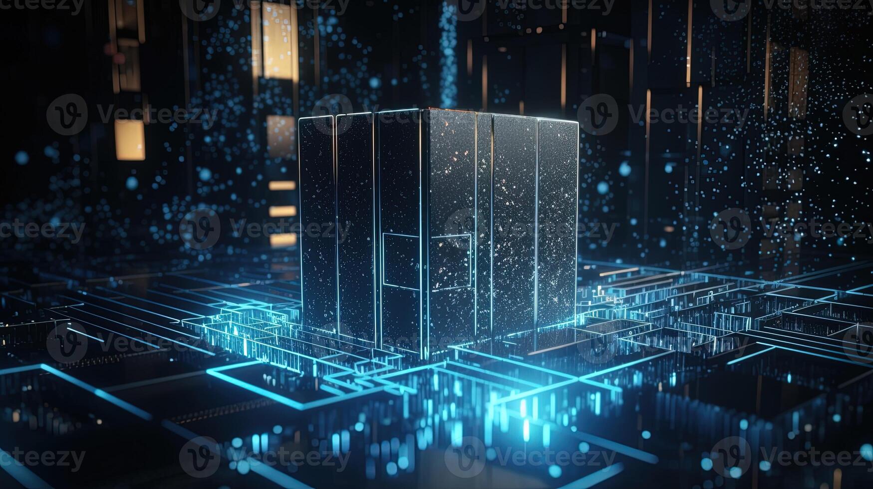 Futuristic technological background3D rendering,3D rendering of abstract technology concept. Futuristic cyberspace background,Abstract 3d rendering of data processing. Futuristic technol. photo