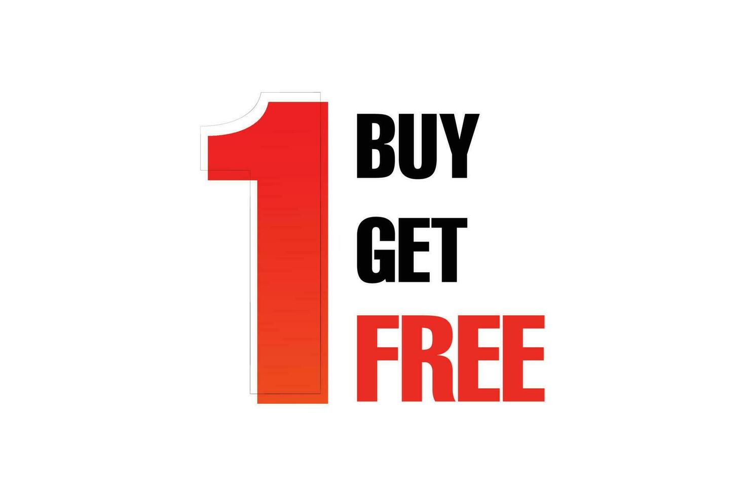 Freebirds Buy One Get One Free Buy one get one free offer sale vector elements 24261526 Vector Art at