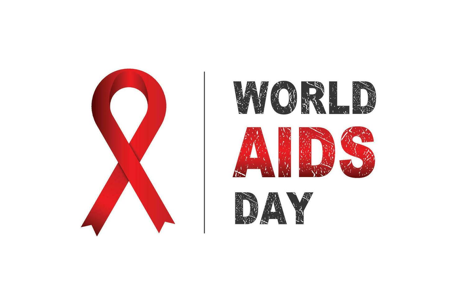 world aids day vector illustration