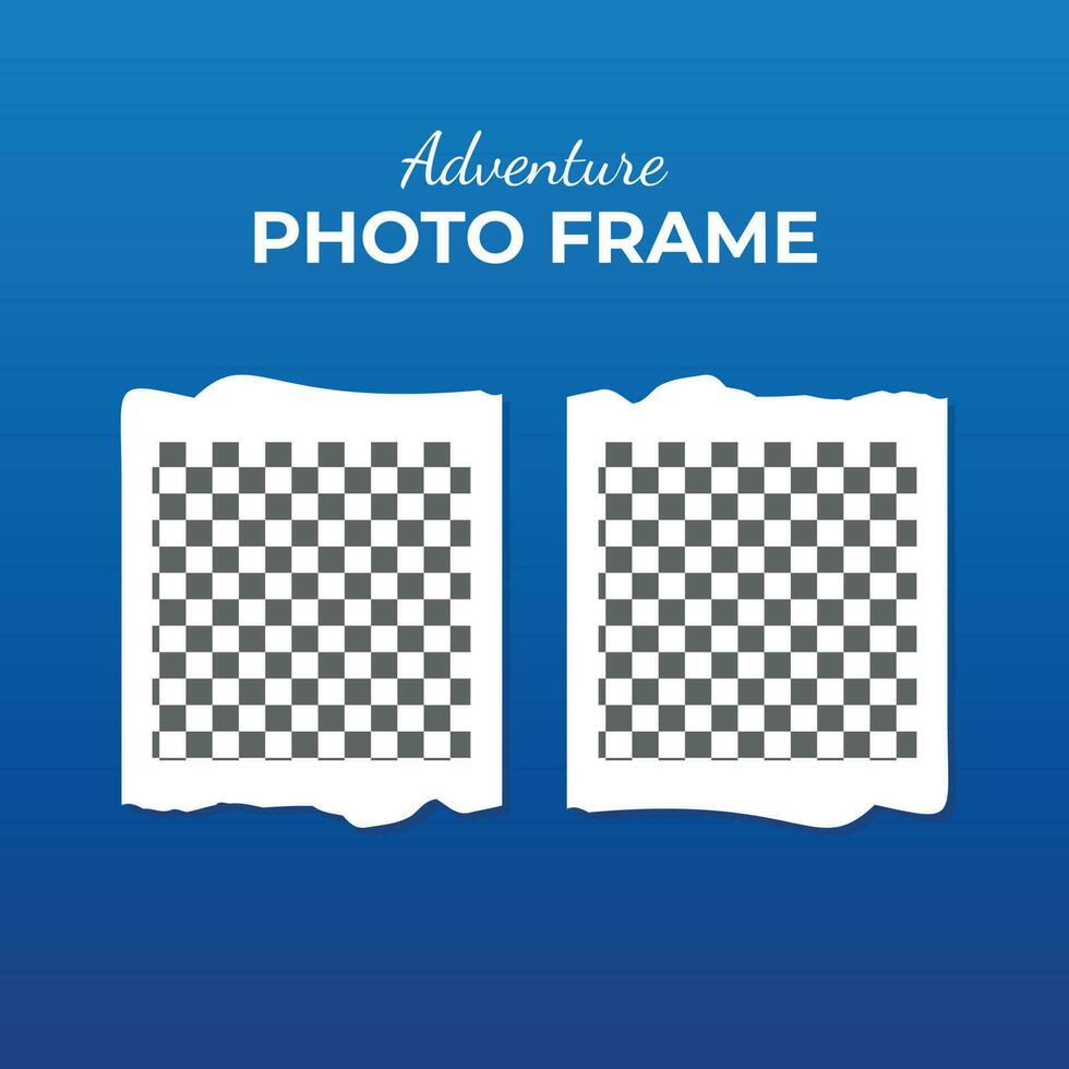 Modern photo frame vector illustration