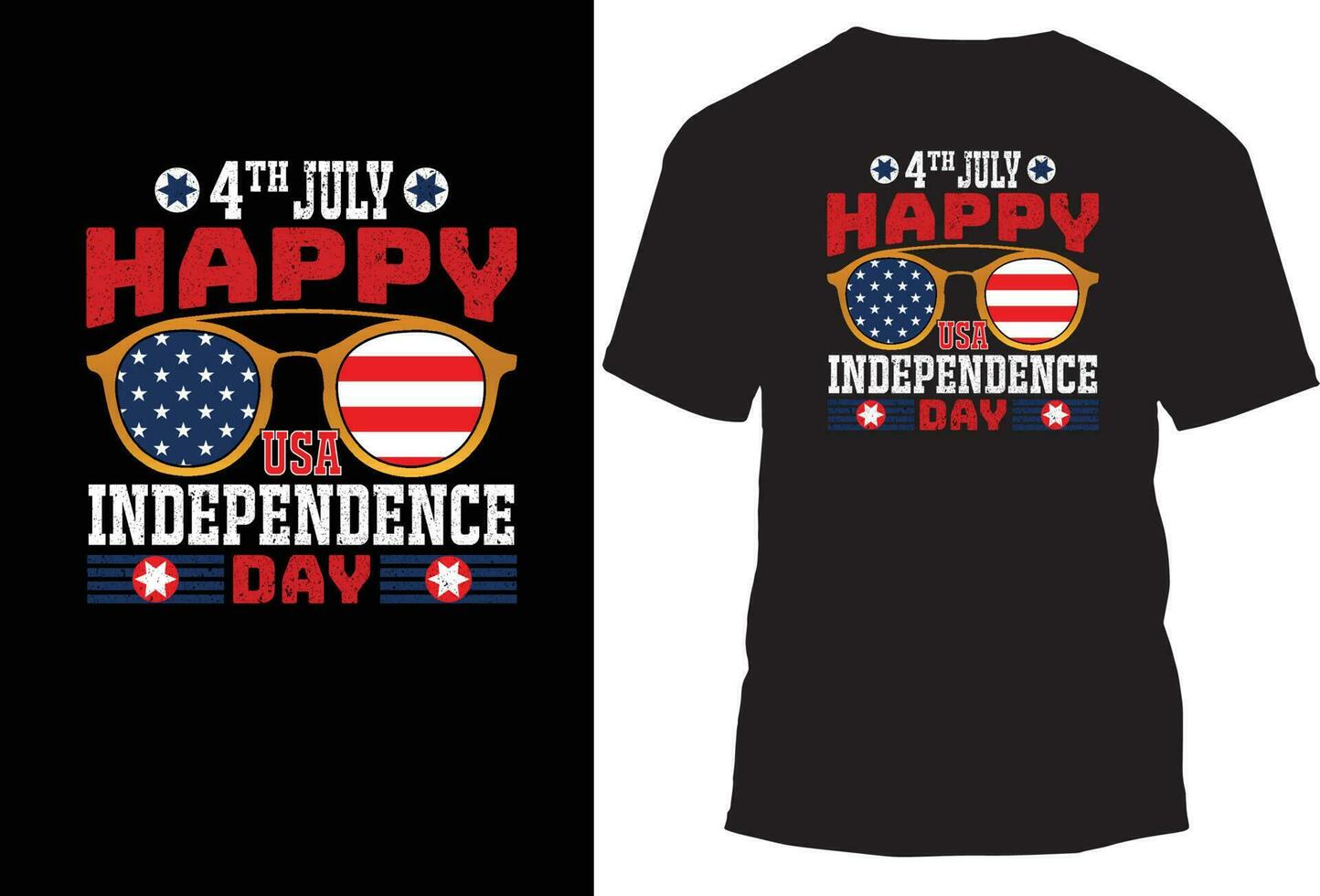 USA Independence Day T-Shirt Design vector