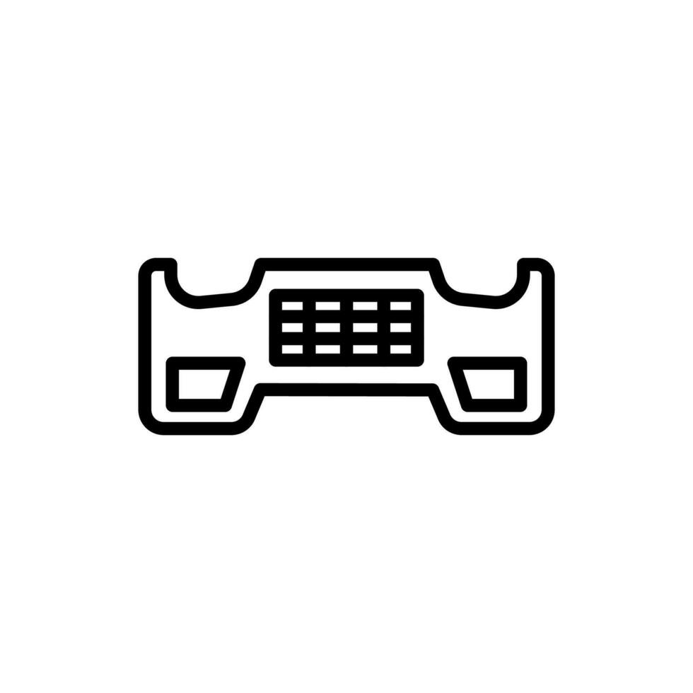 Bumper icon in vector. Illustration vector