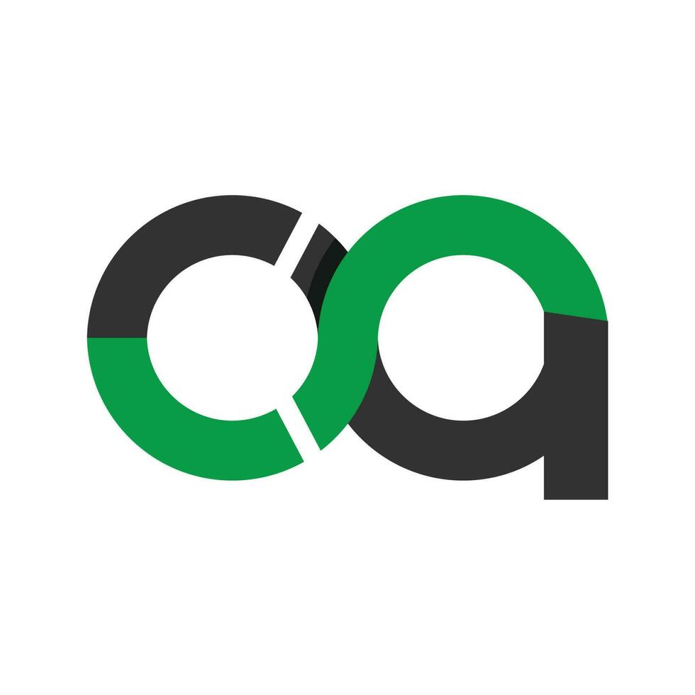 oa, ca initials geometric circle logo and vector icon
