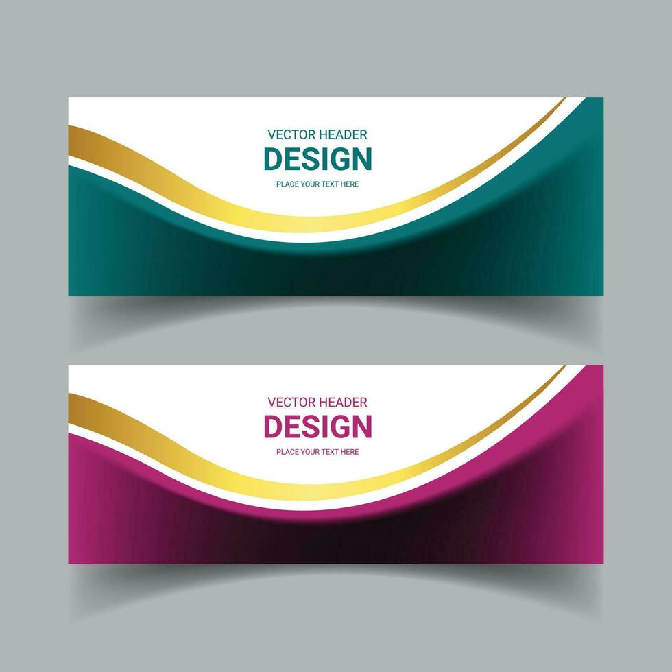 Set of colorful vector abstract baners and Web banner design background or header Templates and creative modern flat material design style. Blue, green and red colors