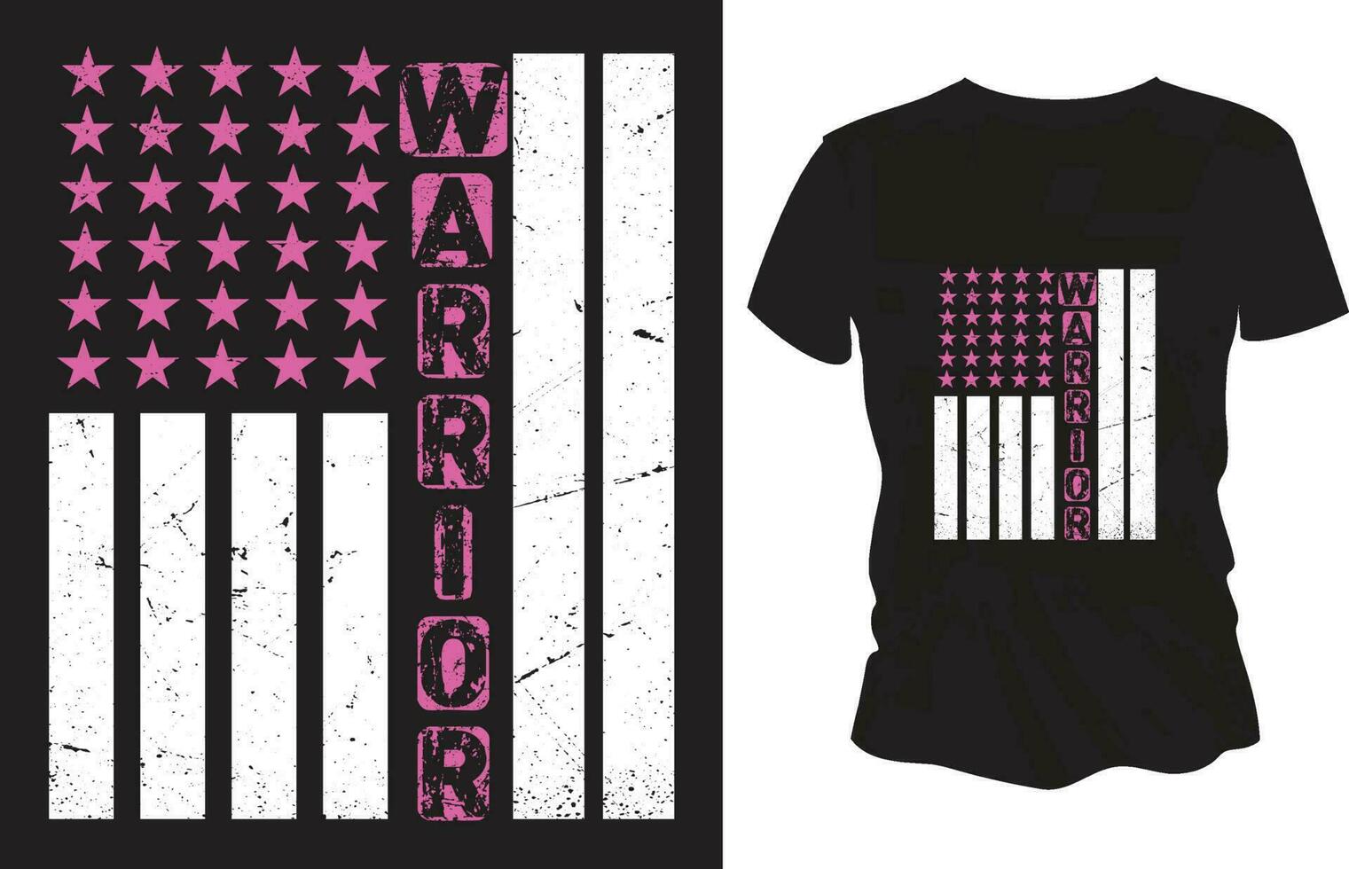 Warrior T-Shirt Design vector