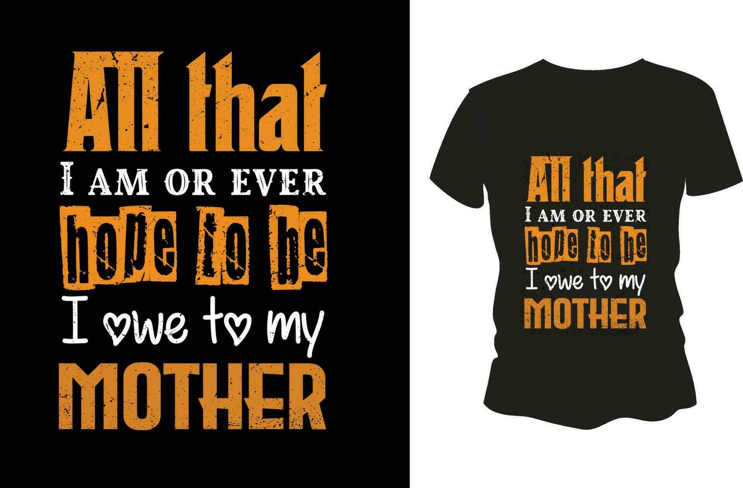 Mother's Day T shirt design vector