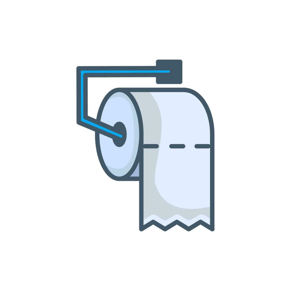 pañuelo de papel rodar icono diseño vector