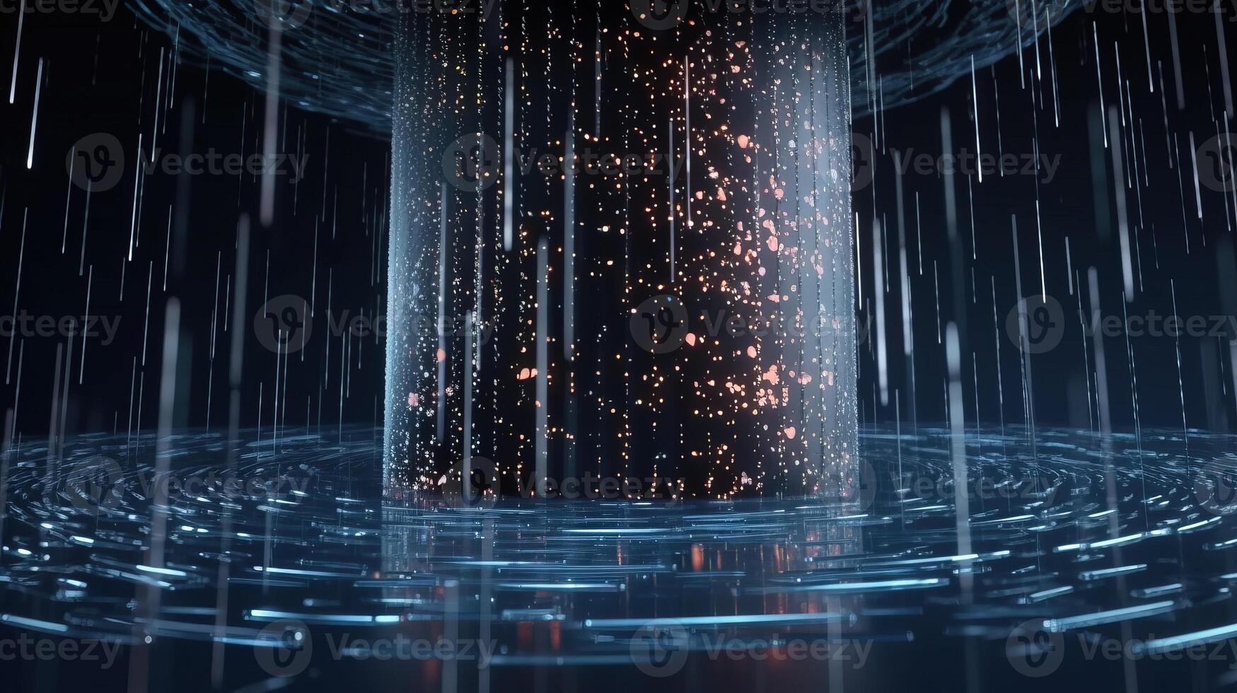 3D rendering of abstract digital technology background. Big data connection concept. photo