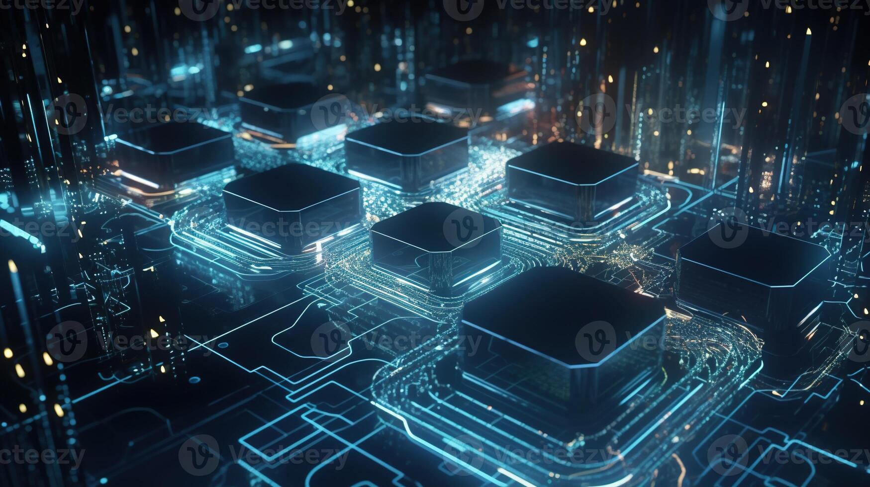 Futuristic technological background3D rendering,3D rendering of abstract technology concept. Futuristic cyberspace background,Abstract 3d rendering of data processing. Futuristic technol. photo