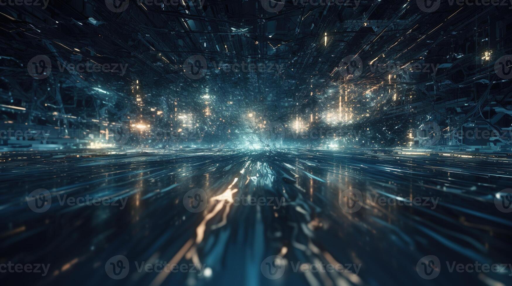 3d rendering abstract digital technology background. Network connection structure. Digital data visualization. photo
