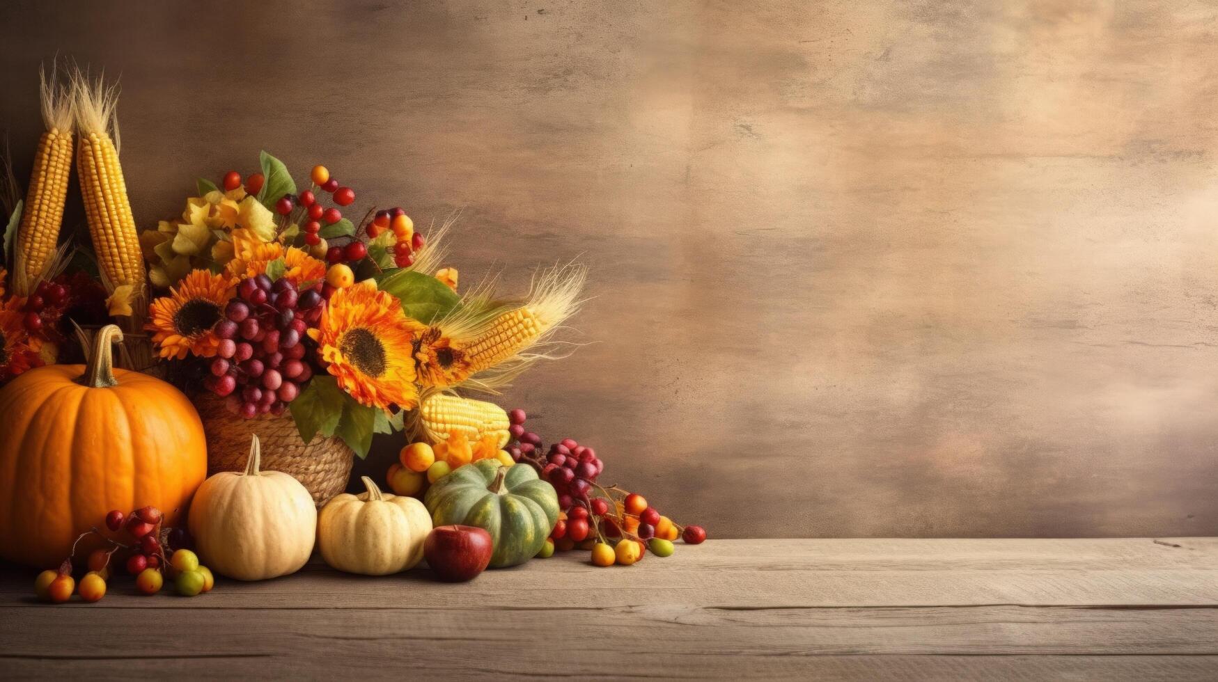 Thanksgiving day background. Illustration photo