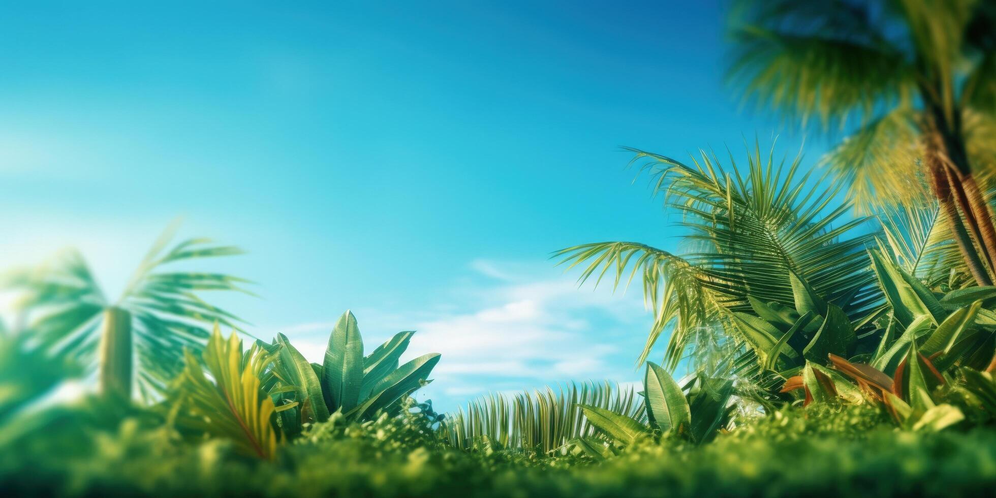 Magic tropical background. Illustration photo