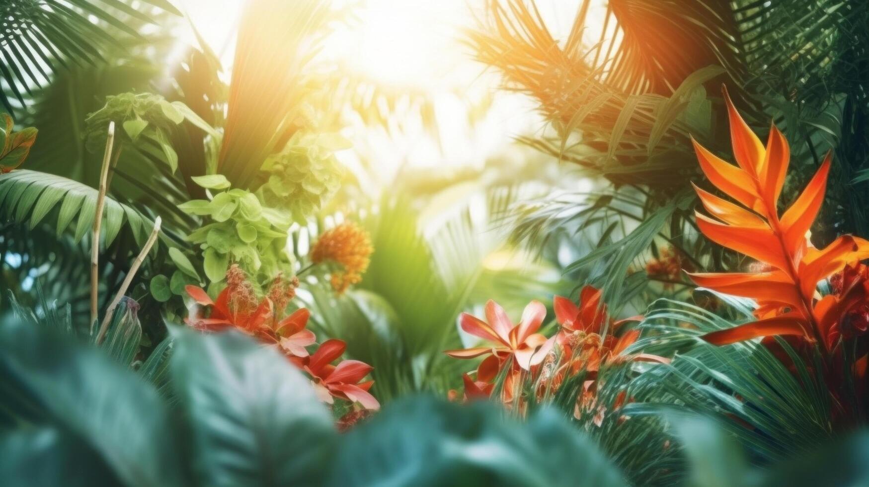 Summer tropical background. Illustration photo